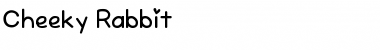 Download Cheeky Rabbit Regular Font Title Preview