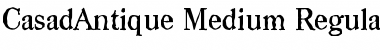Download CasadAntique-Medium Regular Font Title Preview