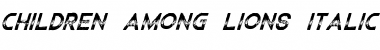 Download Children Among Lions Italic Font Title Preview