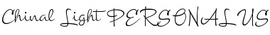 Download Chinal Light PERSONAL USE ONLY Regular Font Title Preview