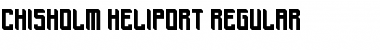 Download Chisholm Heliport Regular Font Title Preview