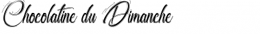 Download Chocolatine du Dimanche Regular Font Title Preview