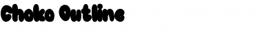 Download Choko Outline Regular Font Title Preview