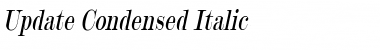 Download Update-Condensed Italic Font