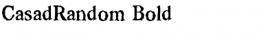 Download CasadRandom Bold Font Title Preview