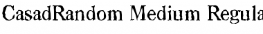 Download CasadRandom-Medium Regular Font Title Preview