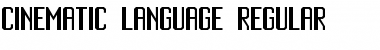 Download Cinematic Language Regular Font Title Preview