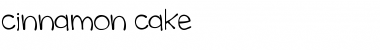 Download cinnamon cake Regular Font Title Preview