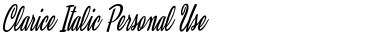 Download Clarice Italic Regular Font Title Preview