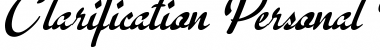 Download Clarification Personal Use Regular Font Title Preview