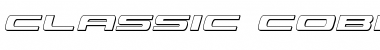 Download Classic Cobra 3D Italic Italic Font Title Preview