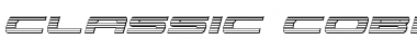 Download Classic Cobra Chrome Italic Italic Font Title Preview