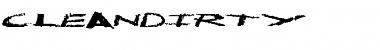 Download CleanDirty Regular Font Title Preview