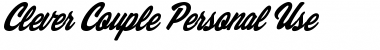 Download Clever Couple Personal Use Regular Font Title Preview