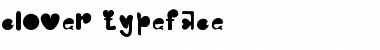 Download clover typeface Regular Font Title Preview