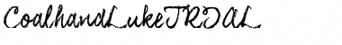 Download CoalhandLukeTRIAL CoalhandLukeTRIAL Font Title Preview