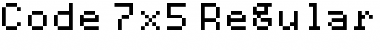Download Code 7x5 Regular Font Title Preview
