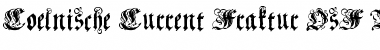 Download Coelnische Current Fraktur OsF UNZ1 Regular Font Title Preview