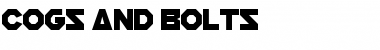 Download Cogs And Bolts Regular Font Title Preview