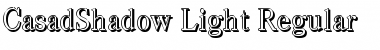 Download CasadShadow-Light Regular Font Title Preview