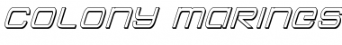 Download Colony Marines 3D Italic Italic Font Title Preview