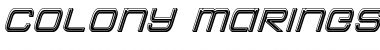 Download Colony Marines Bevel Italic Italic Font Title Preview