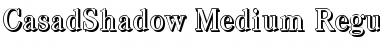 Download CasadShadow-Medium Regular Font Title Preview