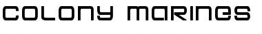Download Colony Marines Bold Bold Font Title Preview