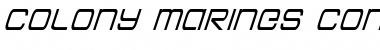 Download Colony Marines Condensed Italic Condensed Italic Font Title Preview
