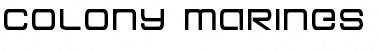 Download Colony Marines Semi-Bold Semi-Bold Font Title Preview