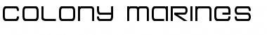 Download Colony Marines Regular Font Title Preview
