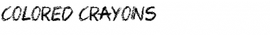 Download Colored Crayons Regular Font Title Preview