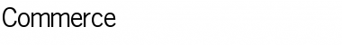 Download Commerce Regular Font Title Preview