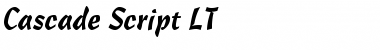 Download CascadeScript LT Regular Font Title Preview
