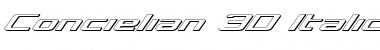 Download Concielian 3D Italic Italic Font Title Preview