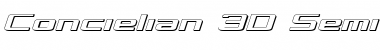 Download Concielian 3D Semi-Italic Semi-Italic Font Title Preview