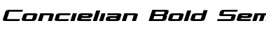 Download Concielian Bold Semi-Italic Bold Semi-Italic Font Title Preview