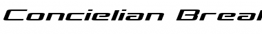 Download Concielian Break Expanded Semi-Italic Expanded Semi-Italic Font Title Preview