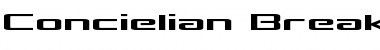 Download Concielian Break Expanded Expanded Font Title Preview