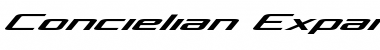 Download Concielian Expanded Italic Expanded Italic Font Title Preview