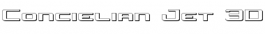 Download Concielian Jet 3D Regular Font Title Preview