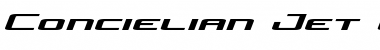 Download Concielian Jet Expanded Semi-Italic Expanded Semi-Italic Font Title Preview