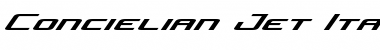 Download Concielian Jet Italic Italic Font Title Preview