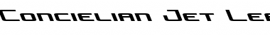 Download Concielian Jet Leftalic Italic Font Title Preview