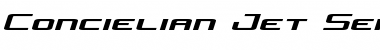 Download Concielian Jet Semi-Italic Semi-Italic Font Title Preview