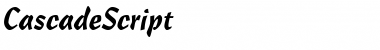 Download CascadeScript Regular Font Title Preview