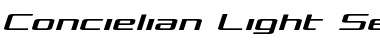 Download Concielian Light Semi-Italic Light Semi-Italic Font Title Preview