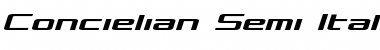 Download Concielian Semi-Italic Semi-Italic Font Title Preview
