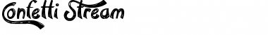 Download Confetti Stream Regular Font Title Preview