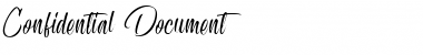 Download Confidential Document Regular Font Title Preview